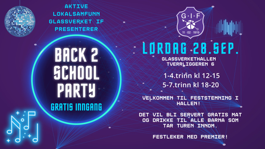 Velkommen til Back 2 School Party!