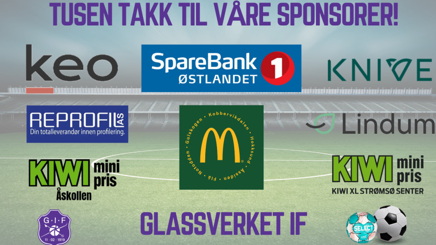 Tusen takk til våre sponsorer!